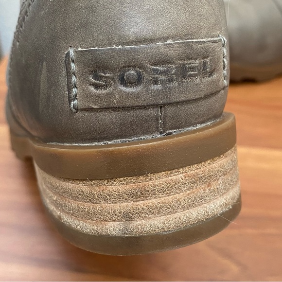 SOREL NL3719-005 Emelie Chelsea Waterproof Booties in  Quarry Gray/Taupe Size 7 - Picture 12 of 16